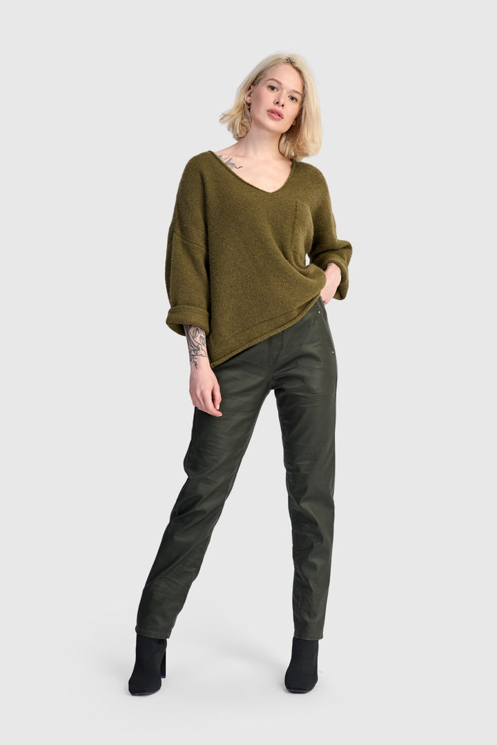 Basis Pullover Sweater, Khaki