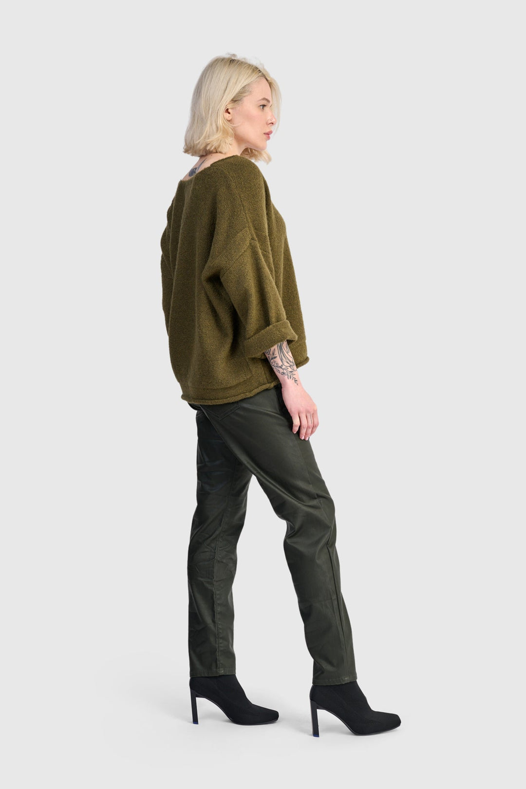 Basis Pullover Sweater, Khaki