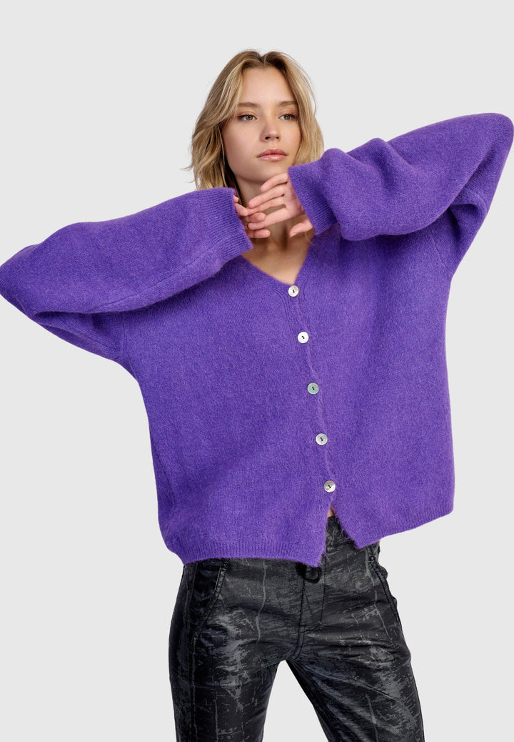 Chacha Reversible Cardigan - Purple