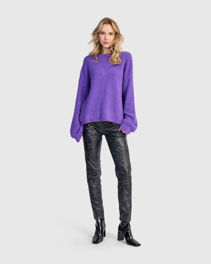 Chacha Reversible Cardigan - Purple