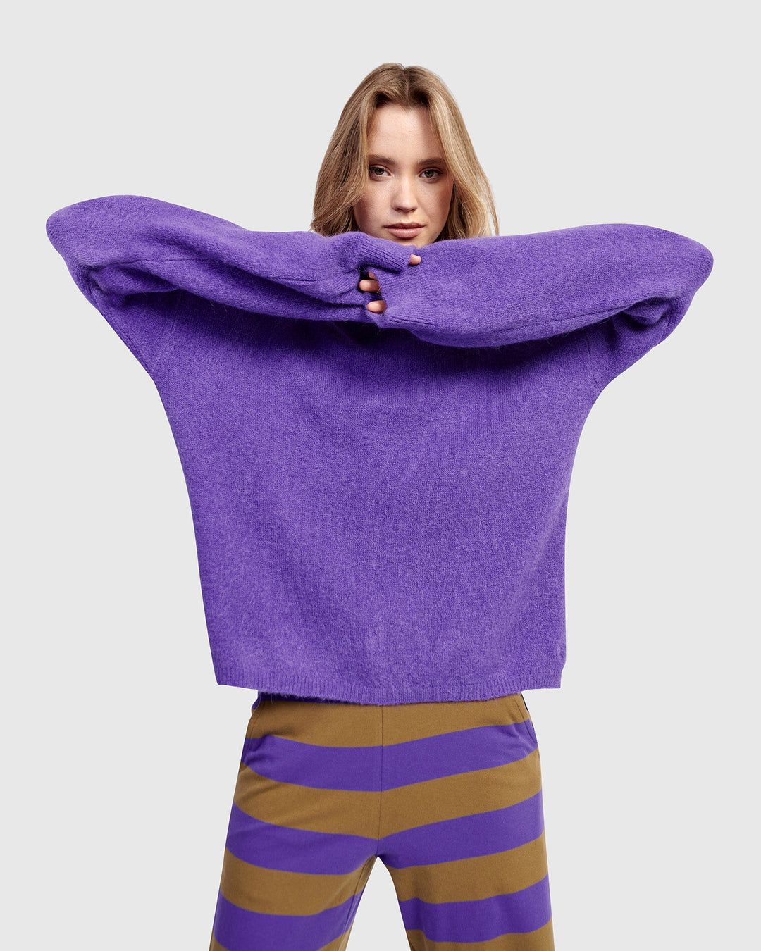 Chacha Reversible Cardigan - Purple