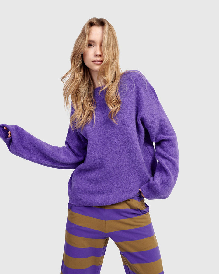 Chacha Reversible Cardigan - Purple