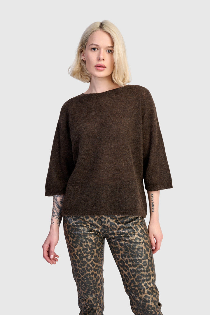 Core Pullover Sweater, Coffee