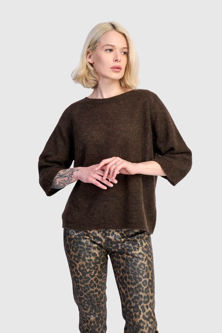 Core Pullover Sweater, Coffee