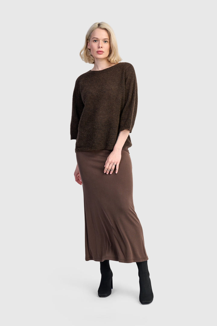 Core Pullover Sweater, Coffee