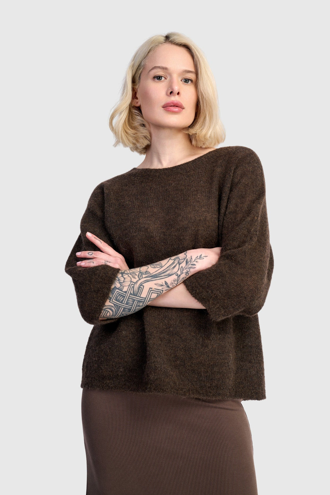 Core Pullover Sweater, Coffee