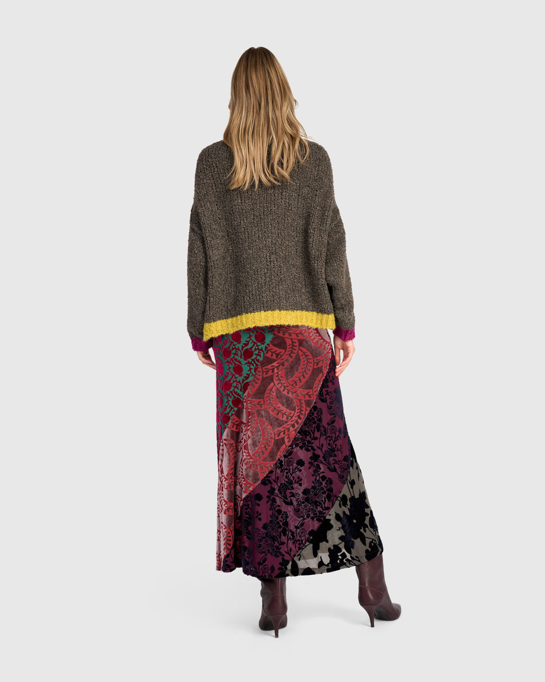 Riff Boucle Sweater, Brown