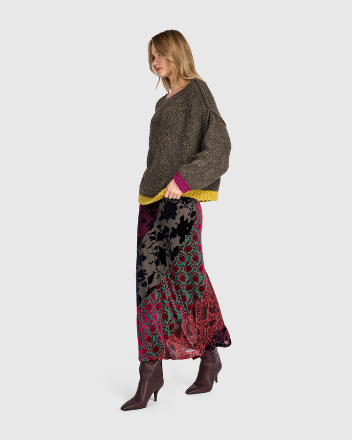 Riff Boucle Sweater, Brown