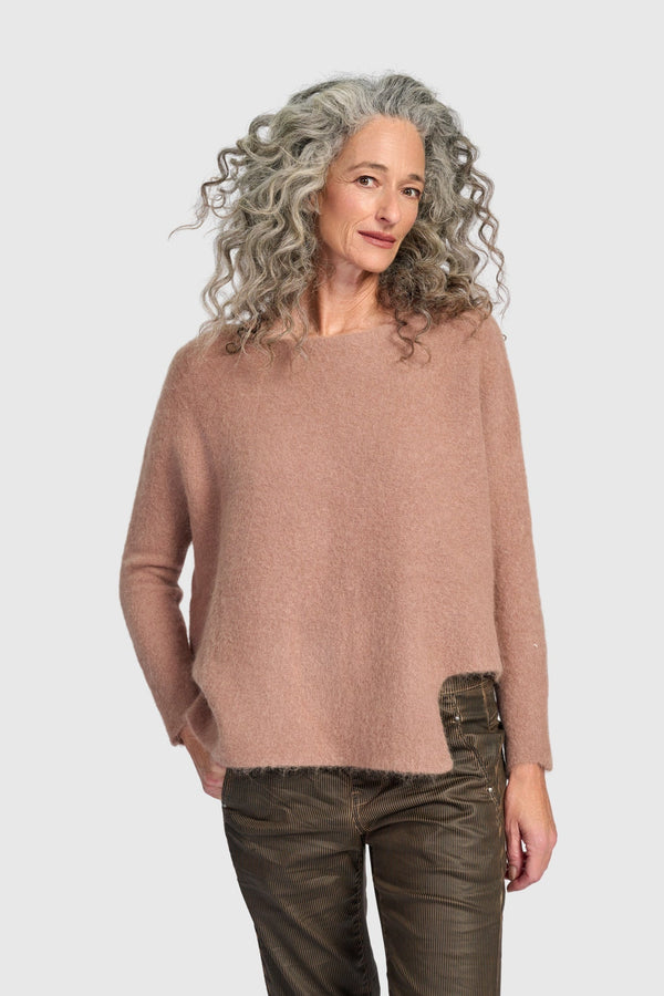 Sculpt Boxy Sweater, Sand