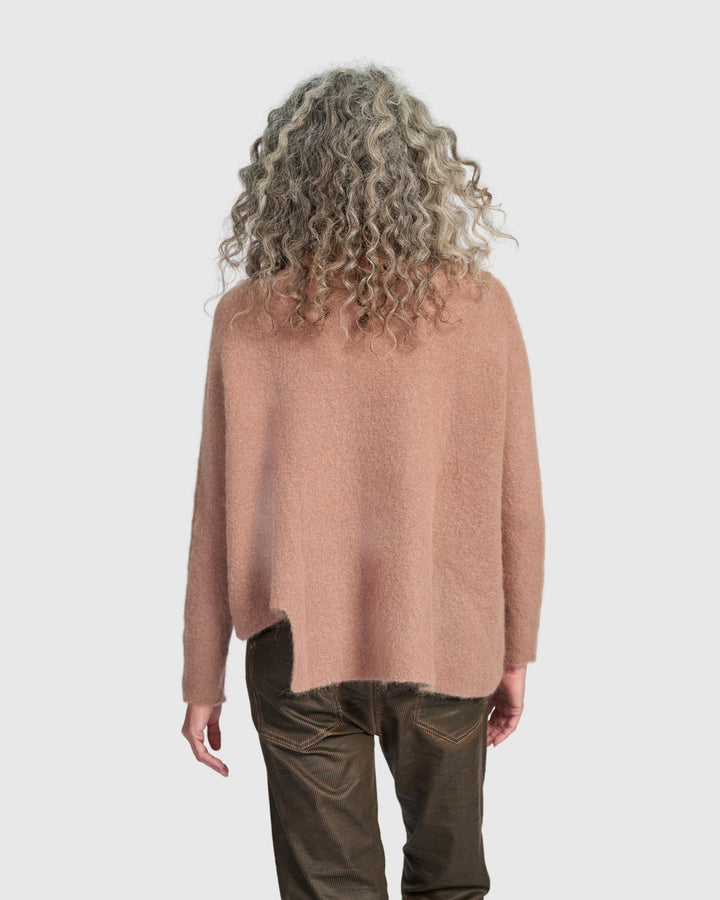 Sculpt Boxy Sweater, Sand