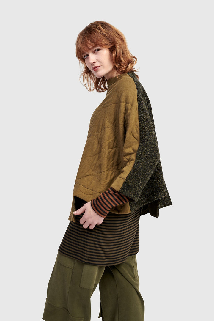 Urban Sah Quilted Pullover, Khaki