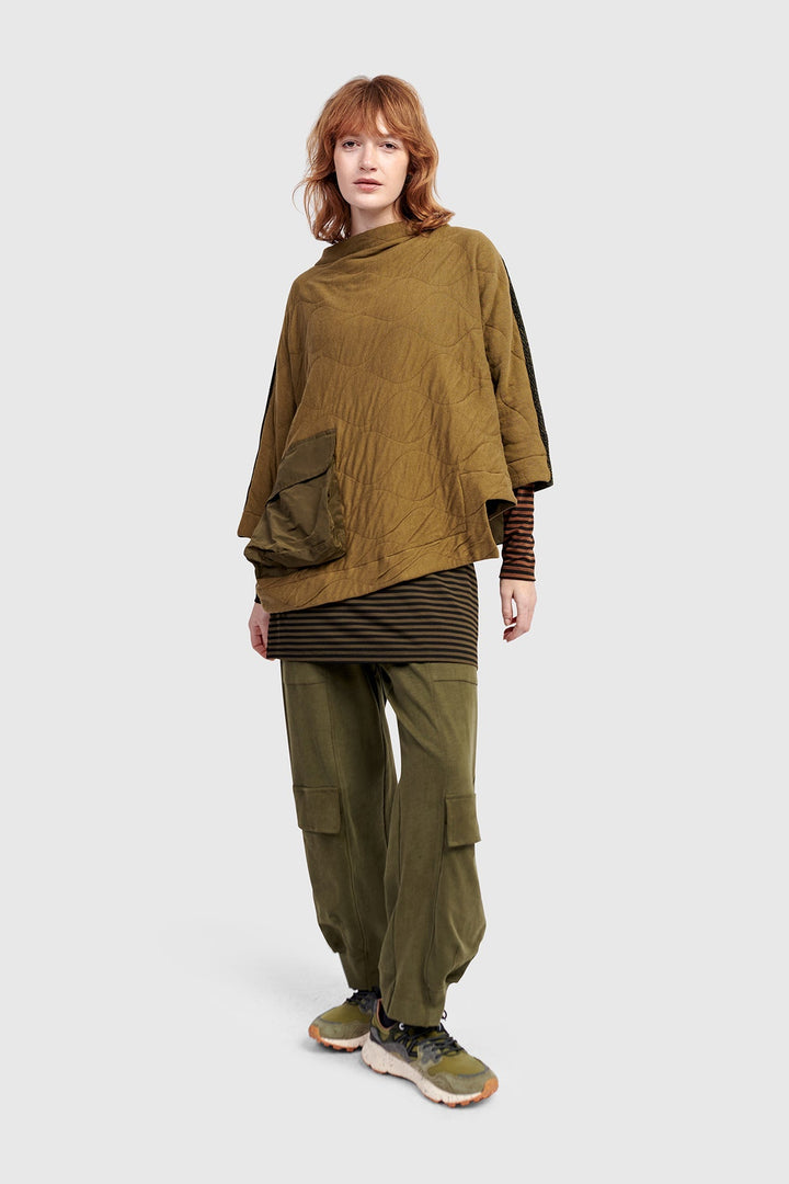Urban Sah Quilted Pullover, Khaki