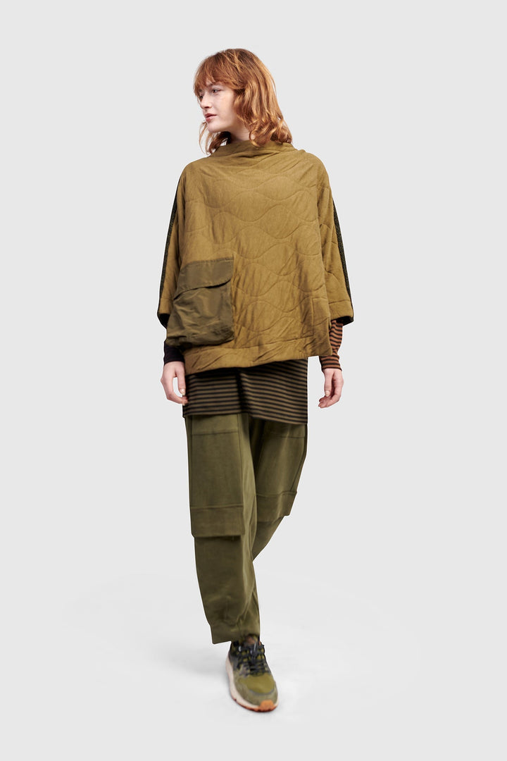 Urban Sah Quilted Pullover, Khaki