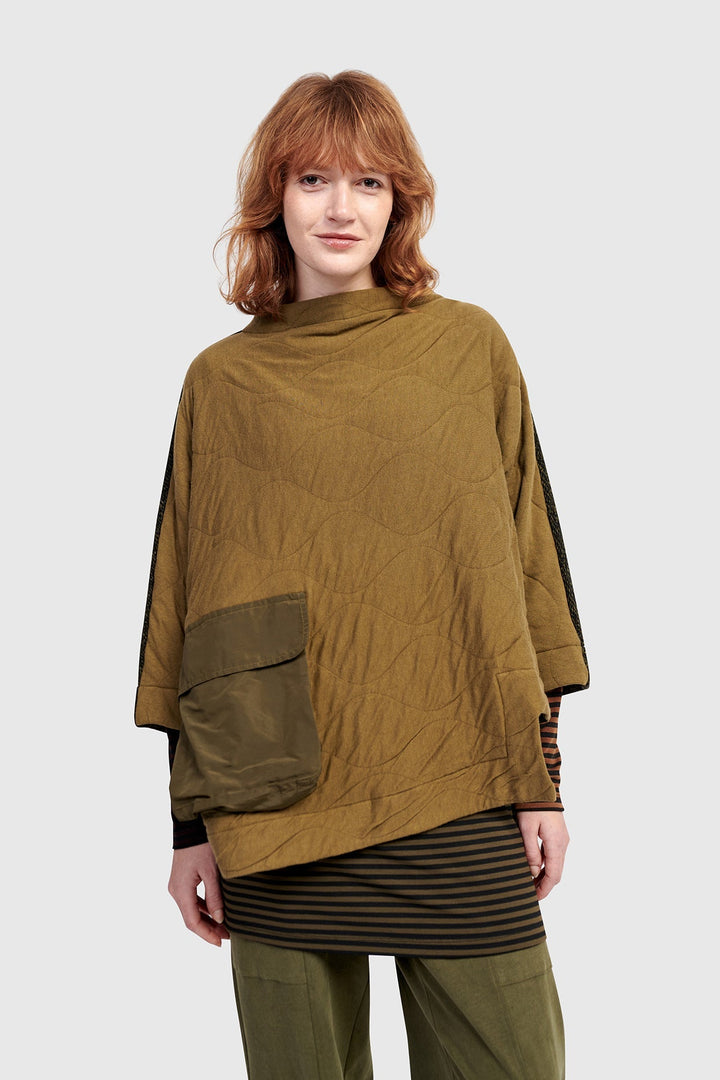 Urban Sah Quilted Pullover, Khaki