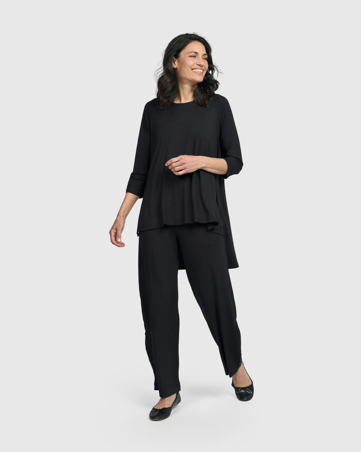 Essential Hi-Lo Top, Black