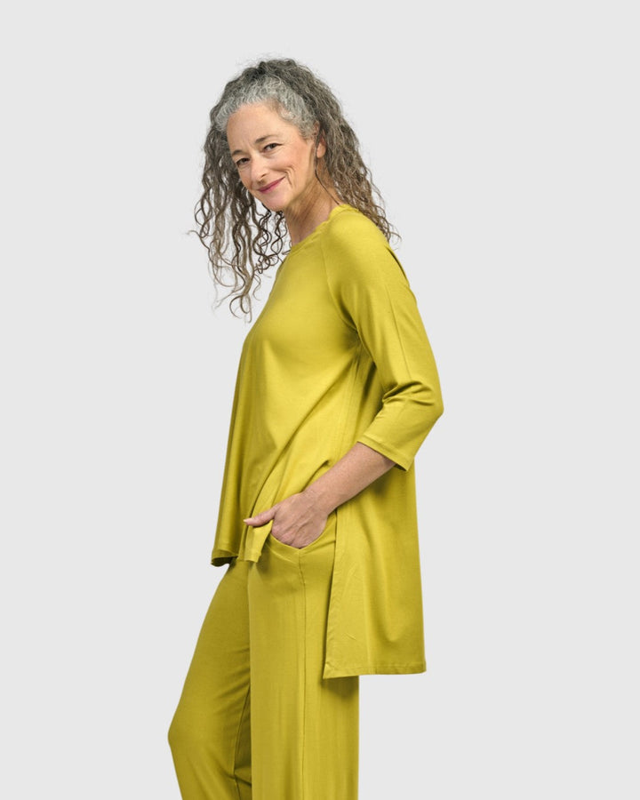 Essential Hi-Lo Top, Lime