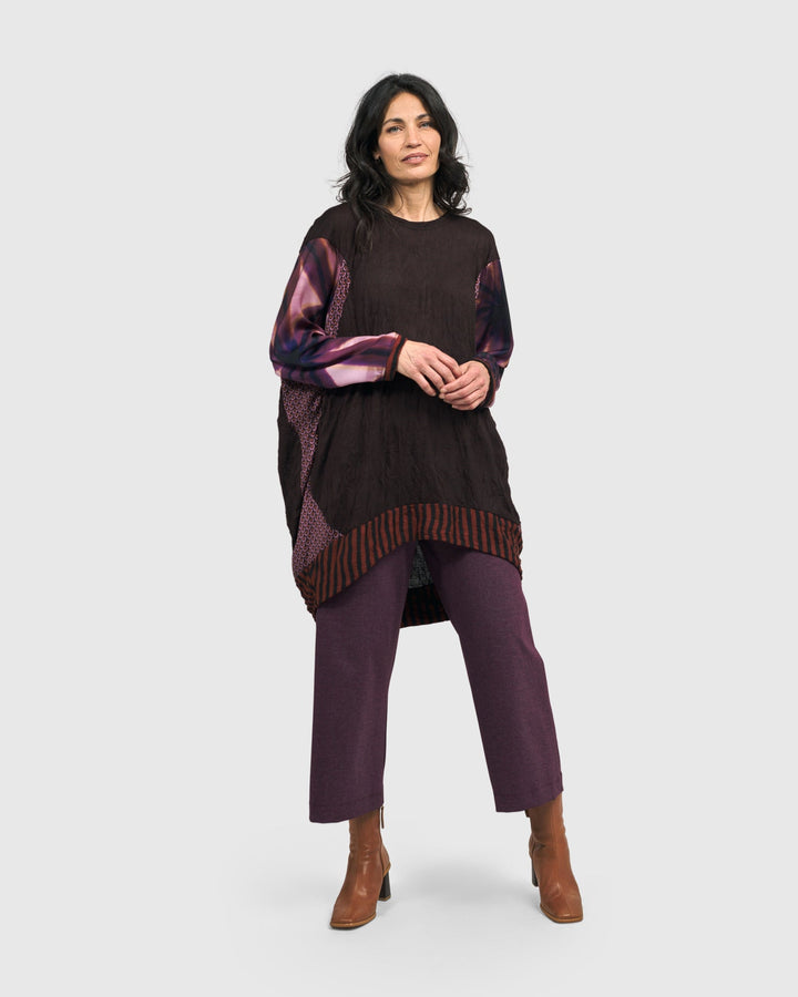 Anthea Tunic Top, Plum