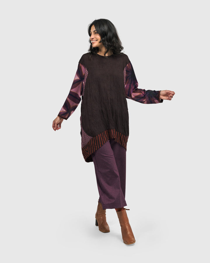 Anthea Tunic Top, Plum