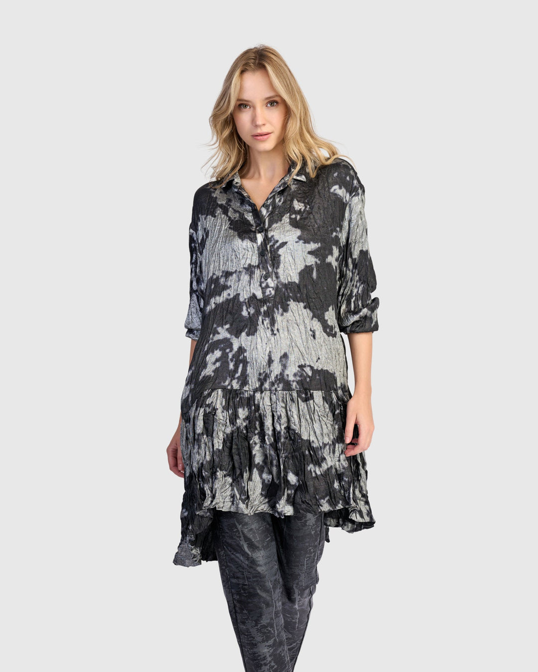 Sizzle Tunic, Silver