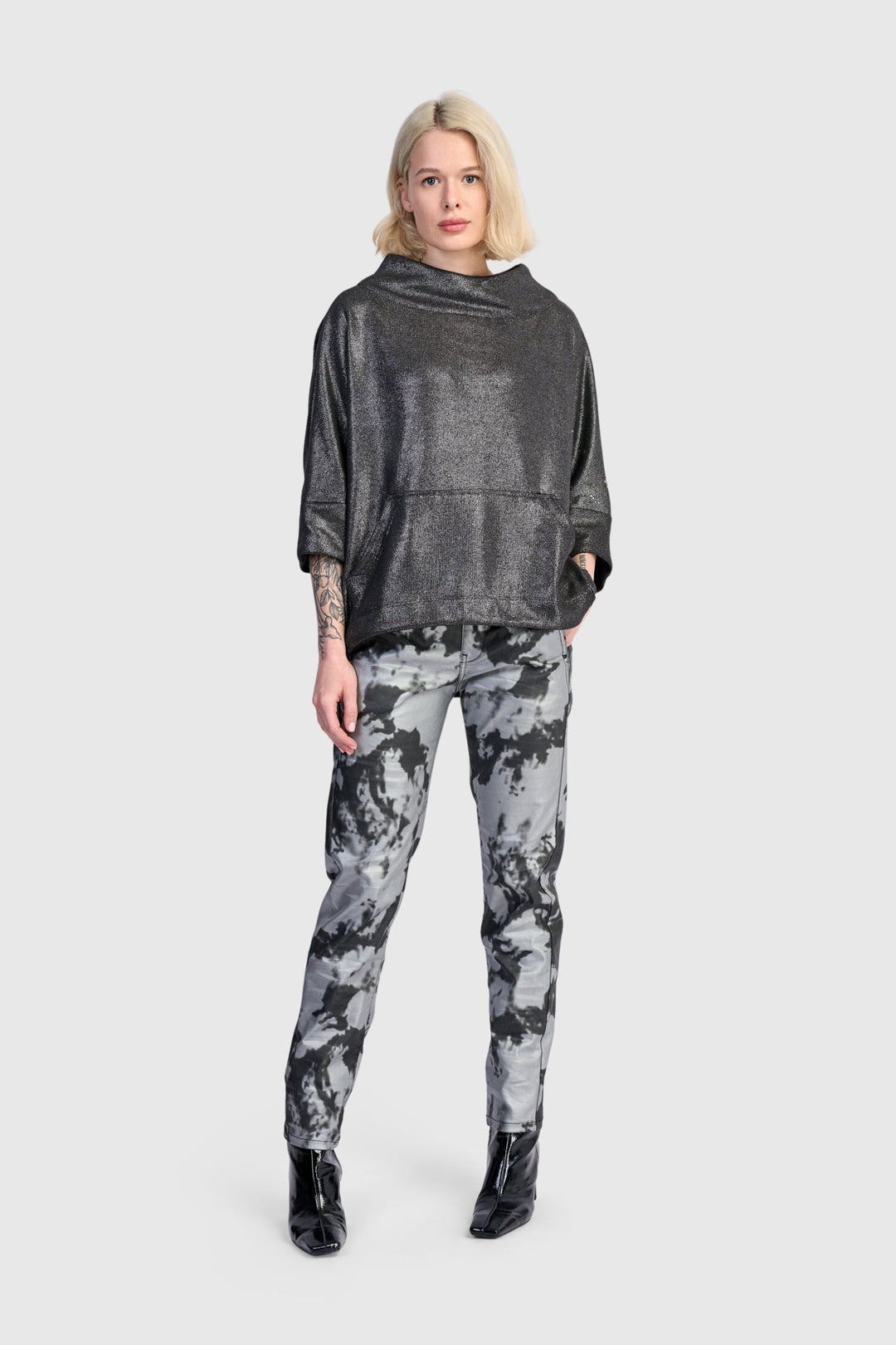 Roxy Pullover Top, Silver