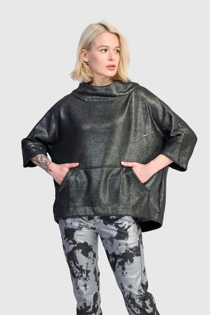 Roxy Pullover Top, Silver