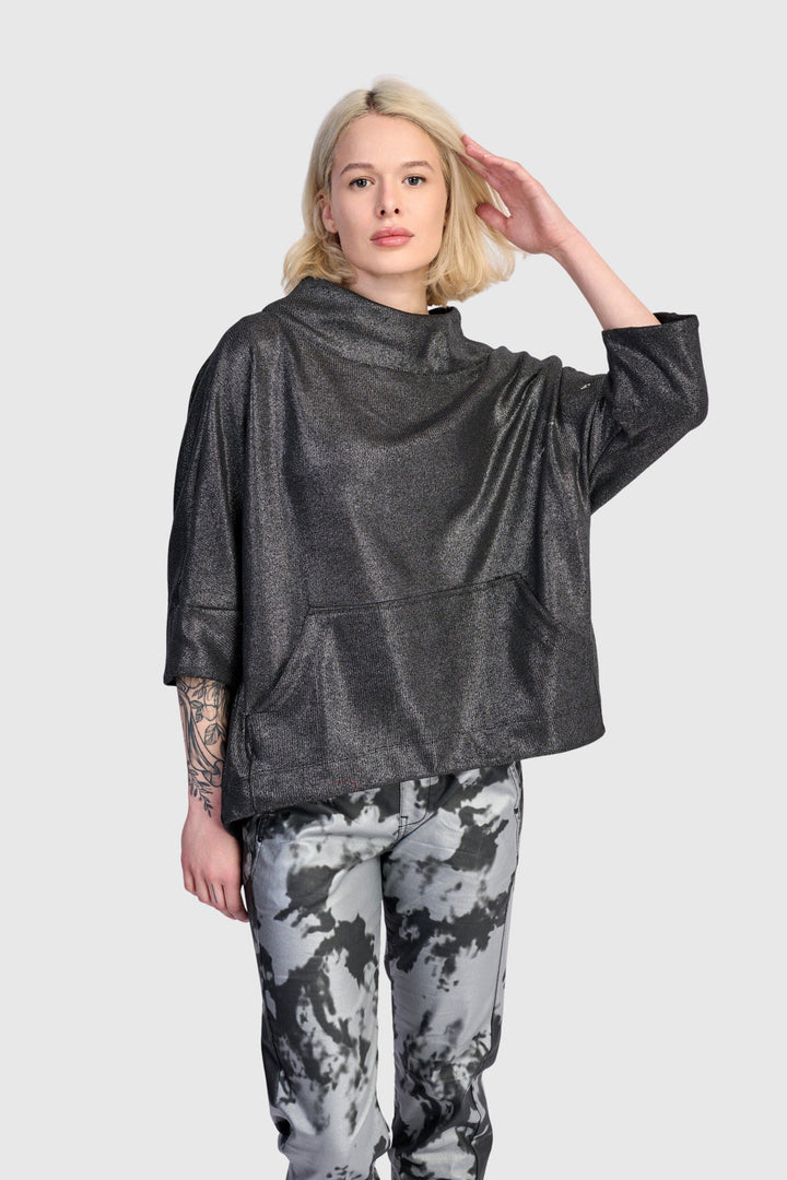 Roxy Pullover Top, Silver