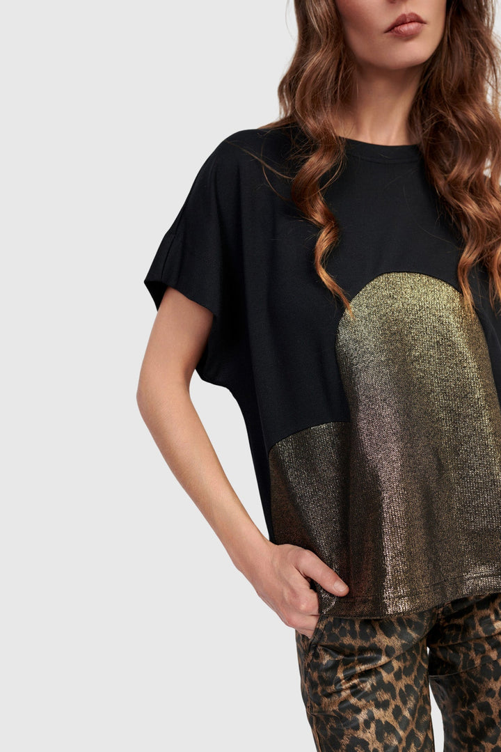 Lola Heart Tee, Gold