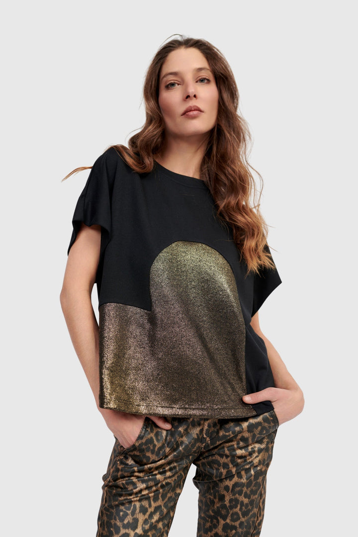 Lola Heart Tee, Gold