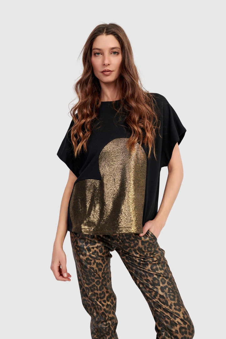 Lola Heart Tee, Gold
