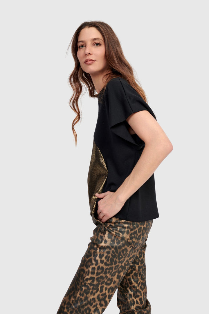 Lola Heart Tee, Gold