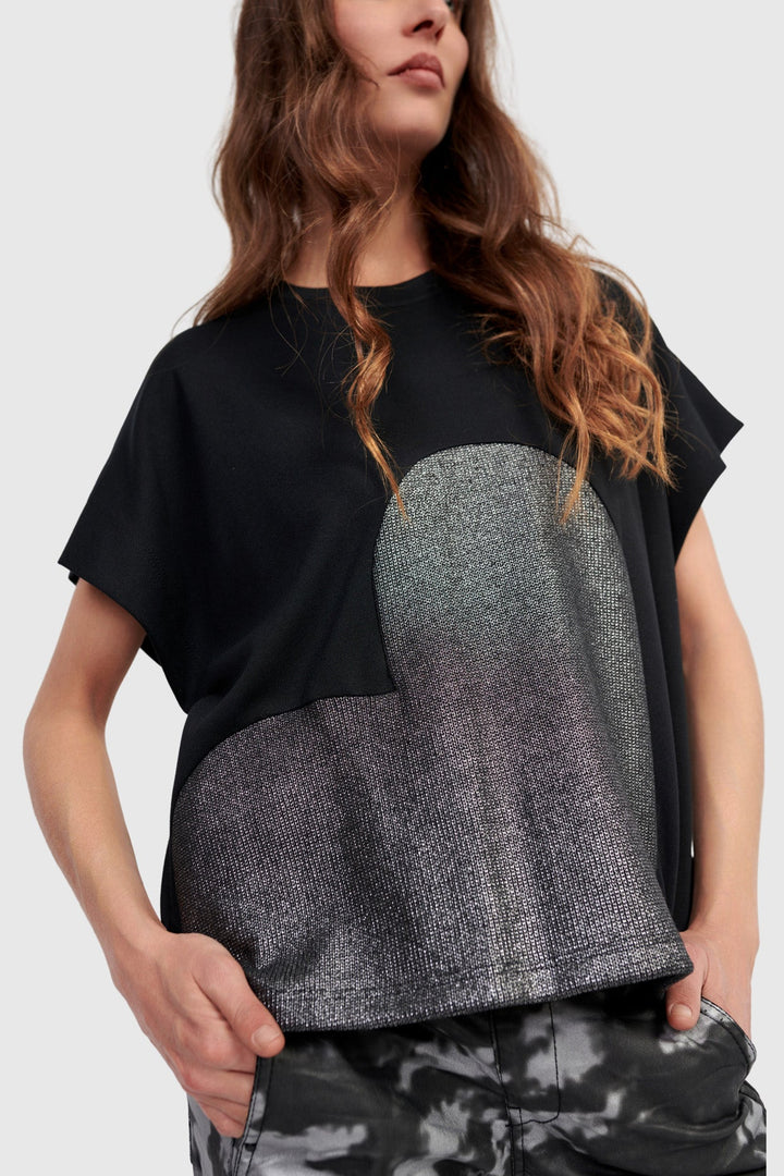 Lola Heart Tee, Silver