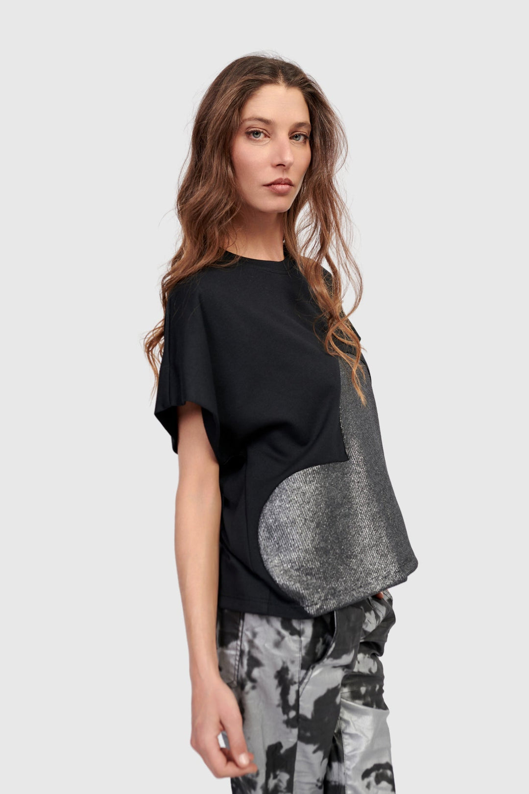 Lola Heart Tee, Silver