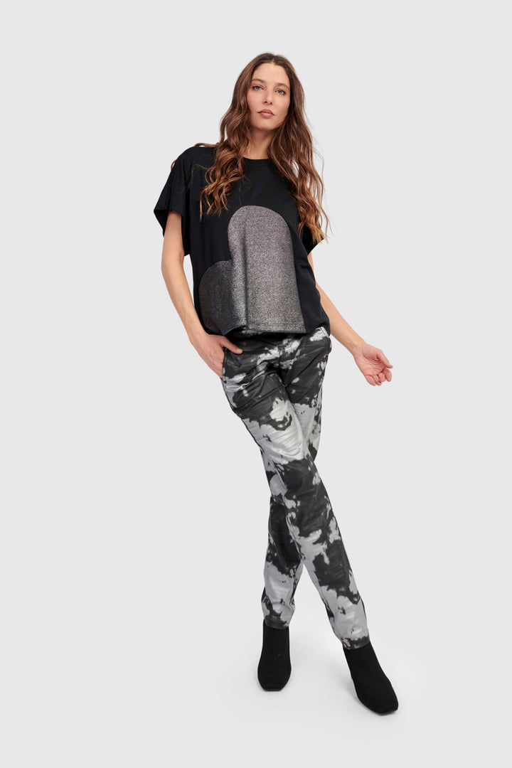 Lola Heart Tee, Silver