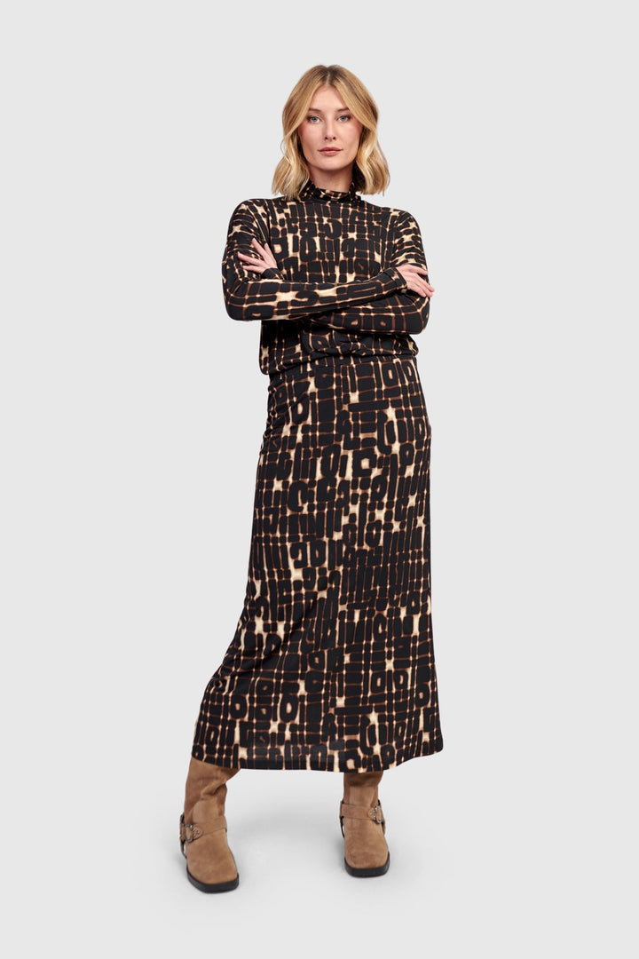 Glyph Pencil Skirt, Matrix