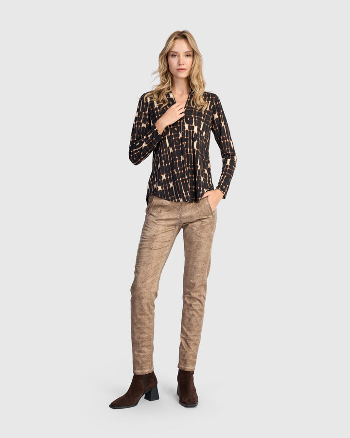 Sygnal V-neck Top - Matrix
