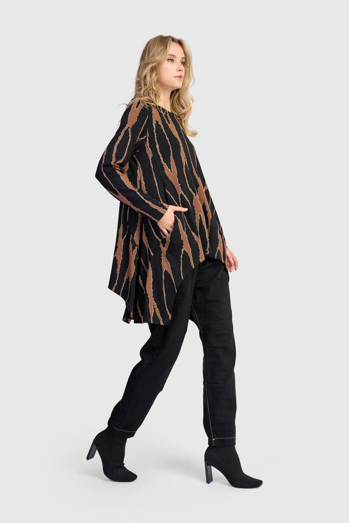 Lignette Pockets Top, Wood