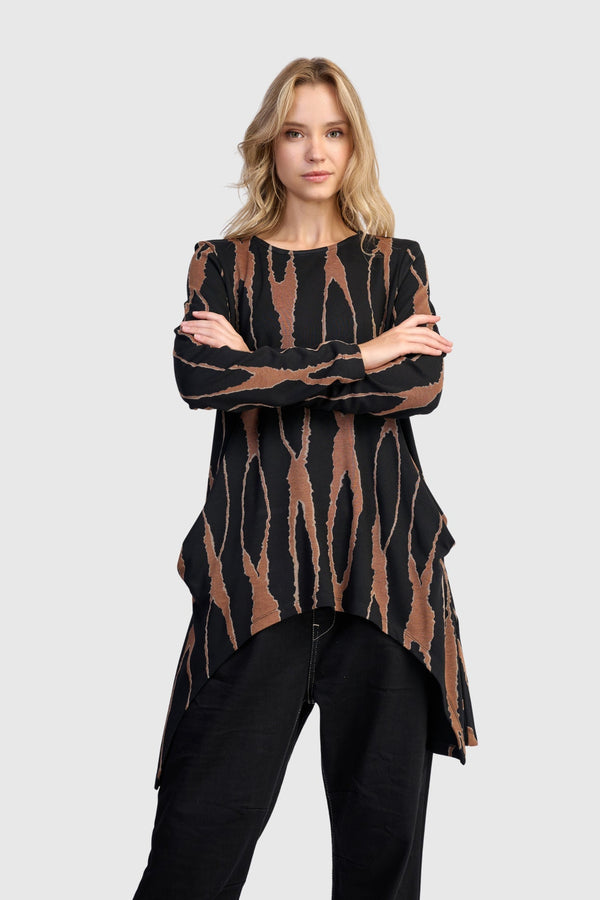 Lignette Pockets Top, Wood