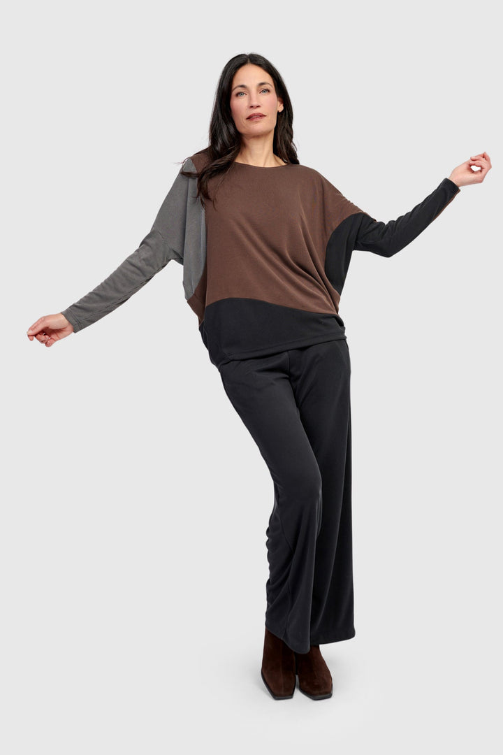 Essential Cupro Relaxed Pants, Black