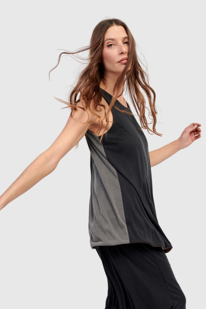 Reversible Cupro Tank Top, Mix