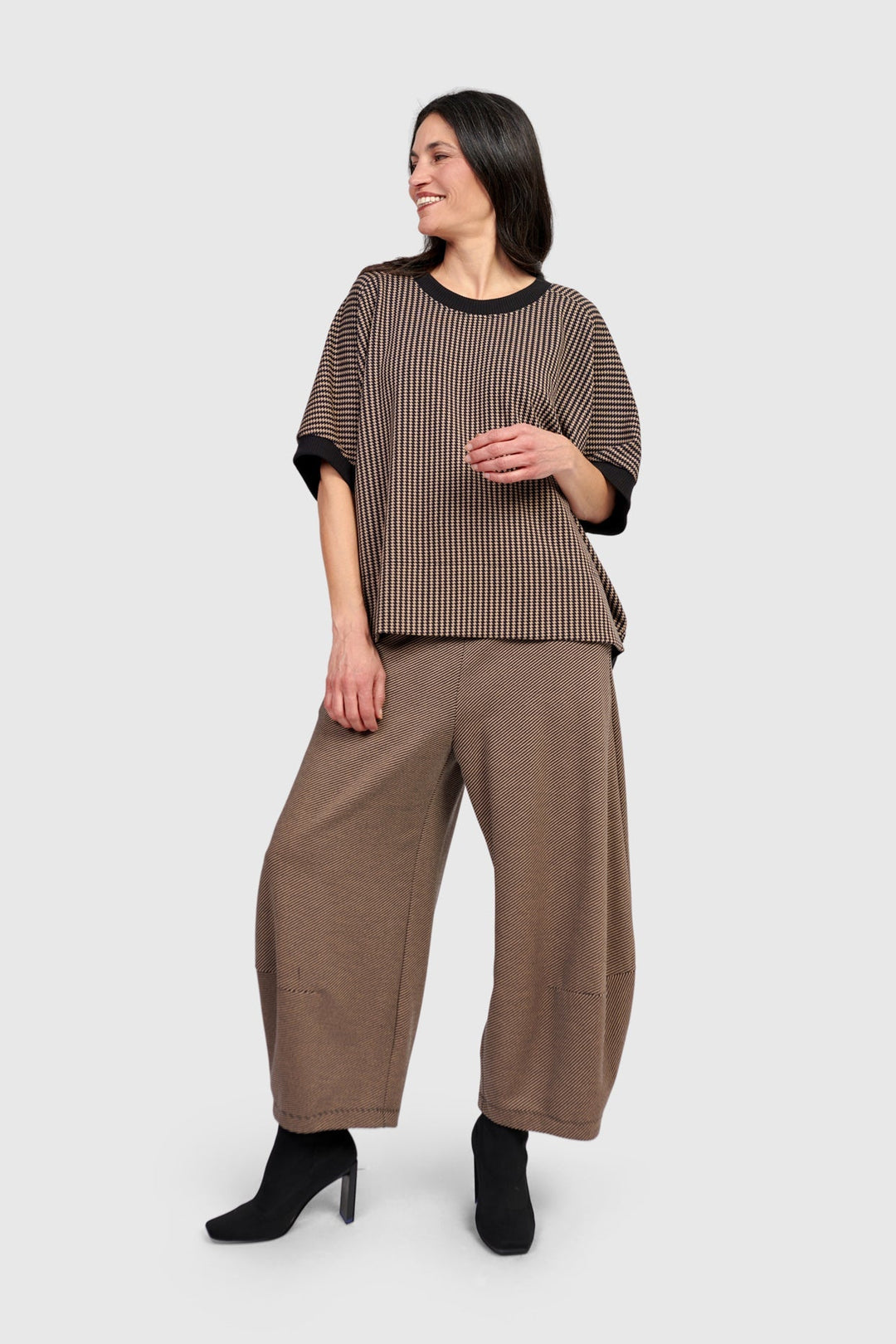Uptown Lantern Pants, Chocolate