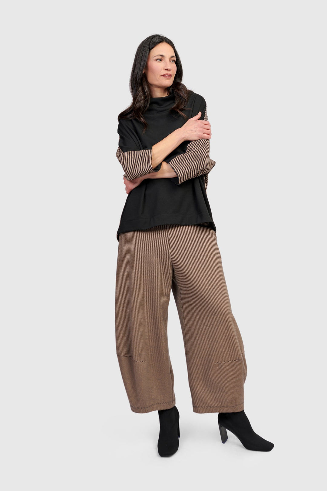 Uptown Lantern Pants, Chocolate