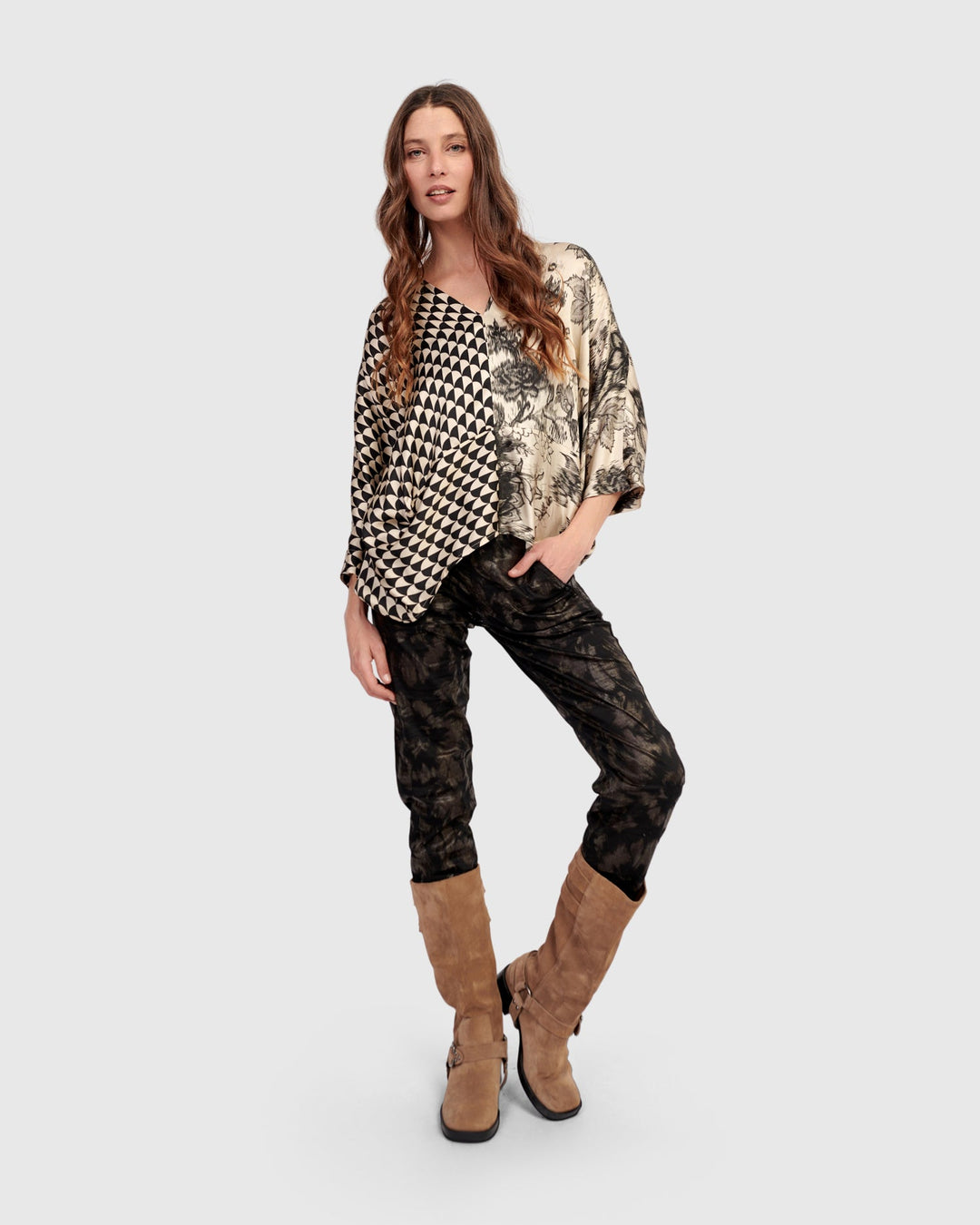 Fatima Draped Top - Mix