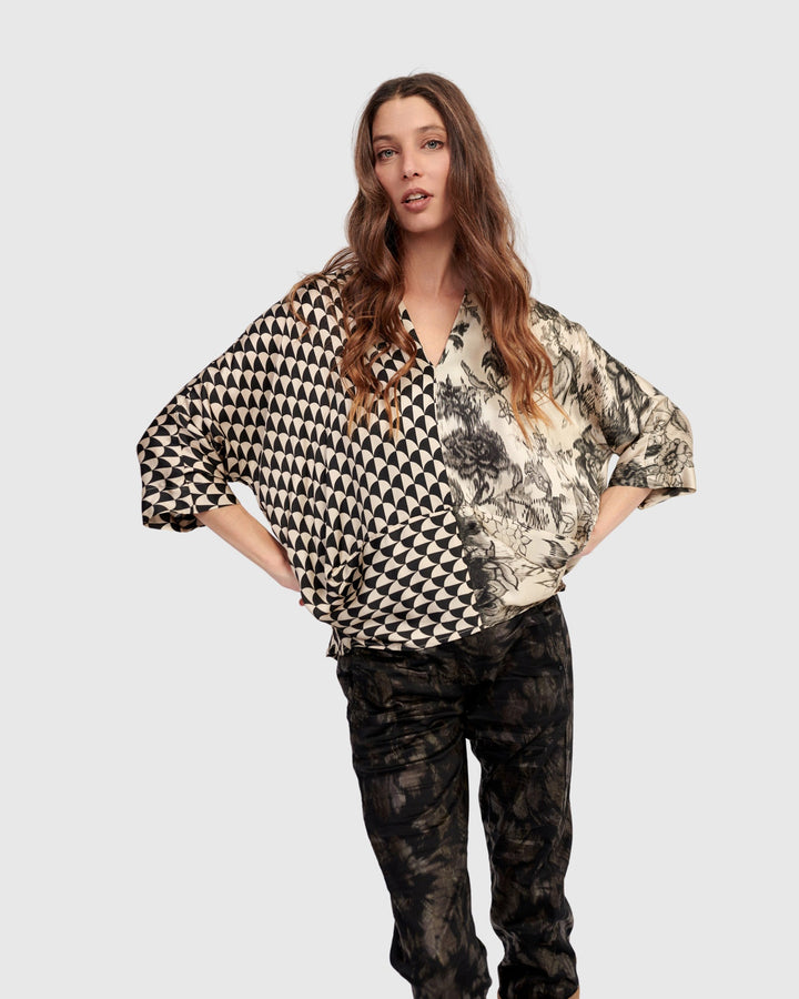 Fatima Draped Top - Mix