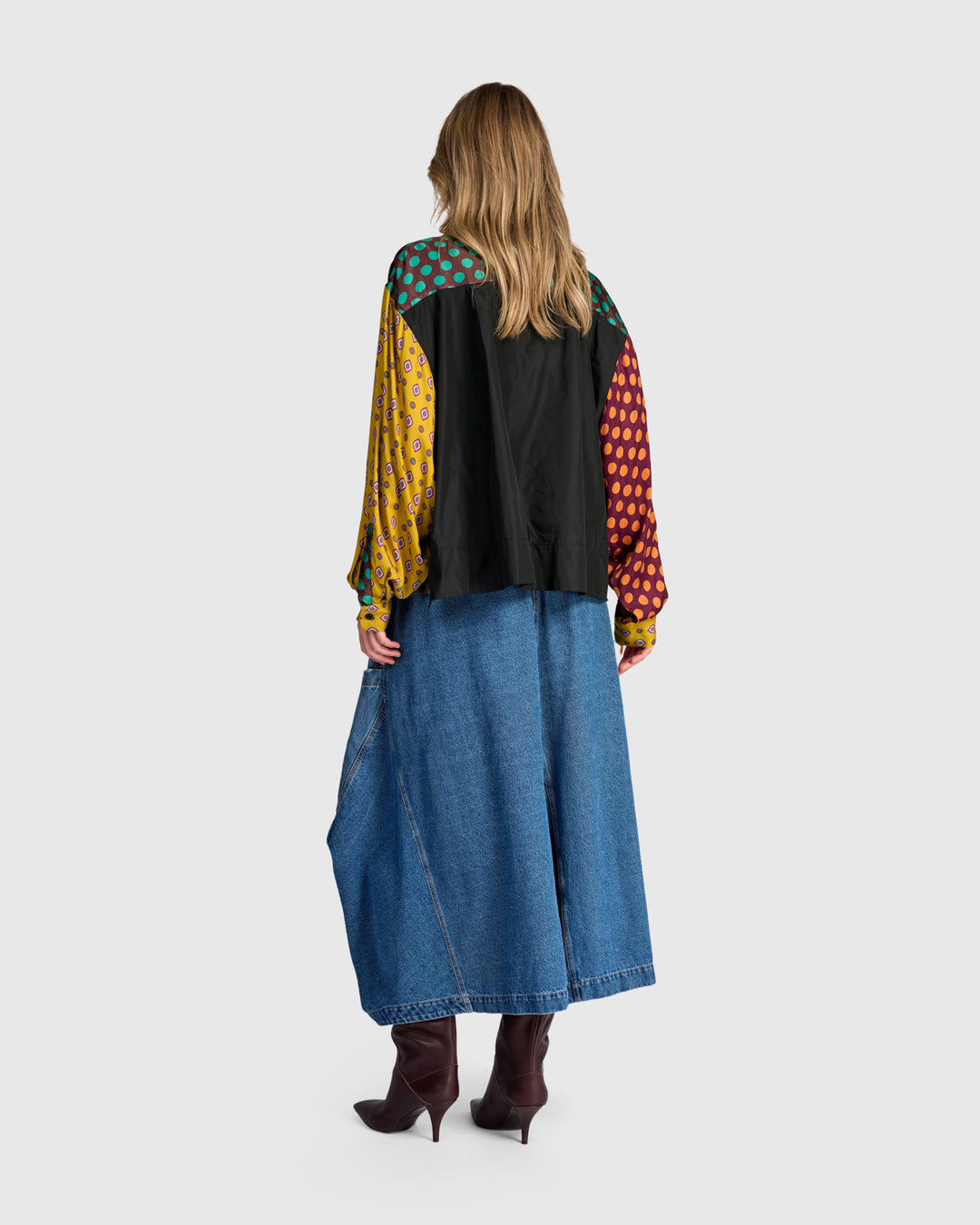 Color Block Dot Top Fusion