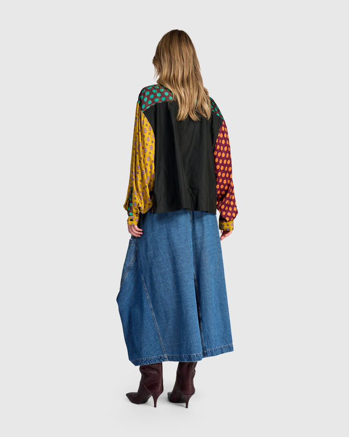 Color Block Dot Top Fusion