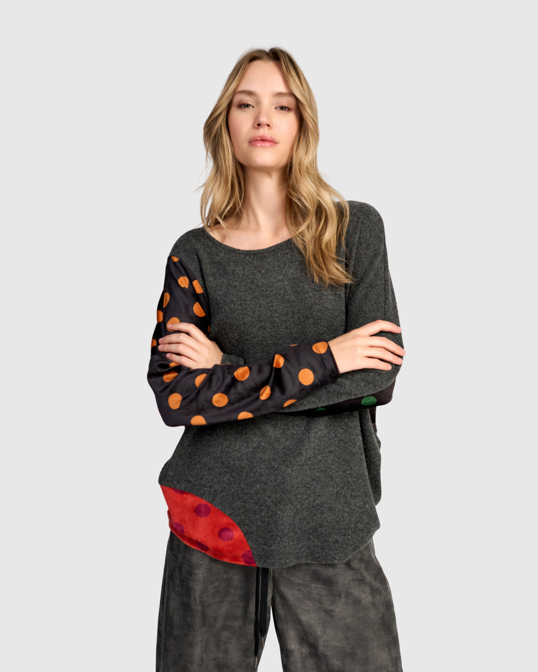 Dot Patch Top Mix