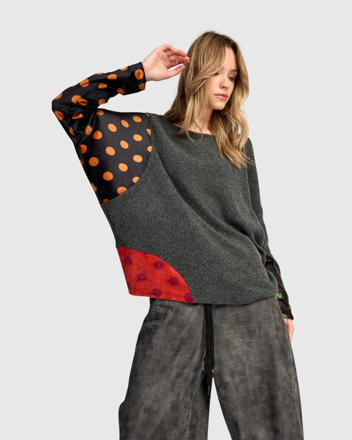 Dot Patch Top Mix
