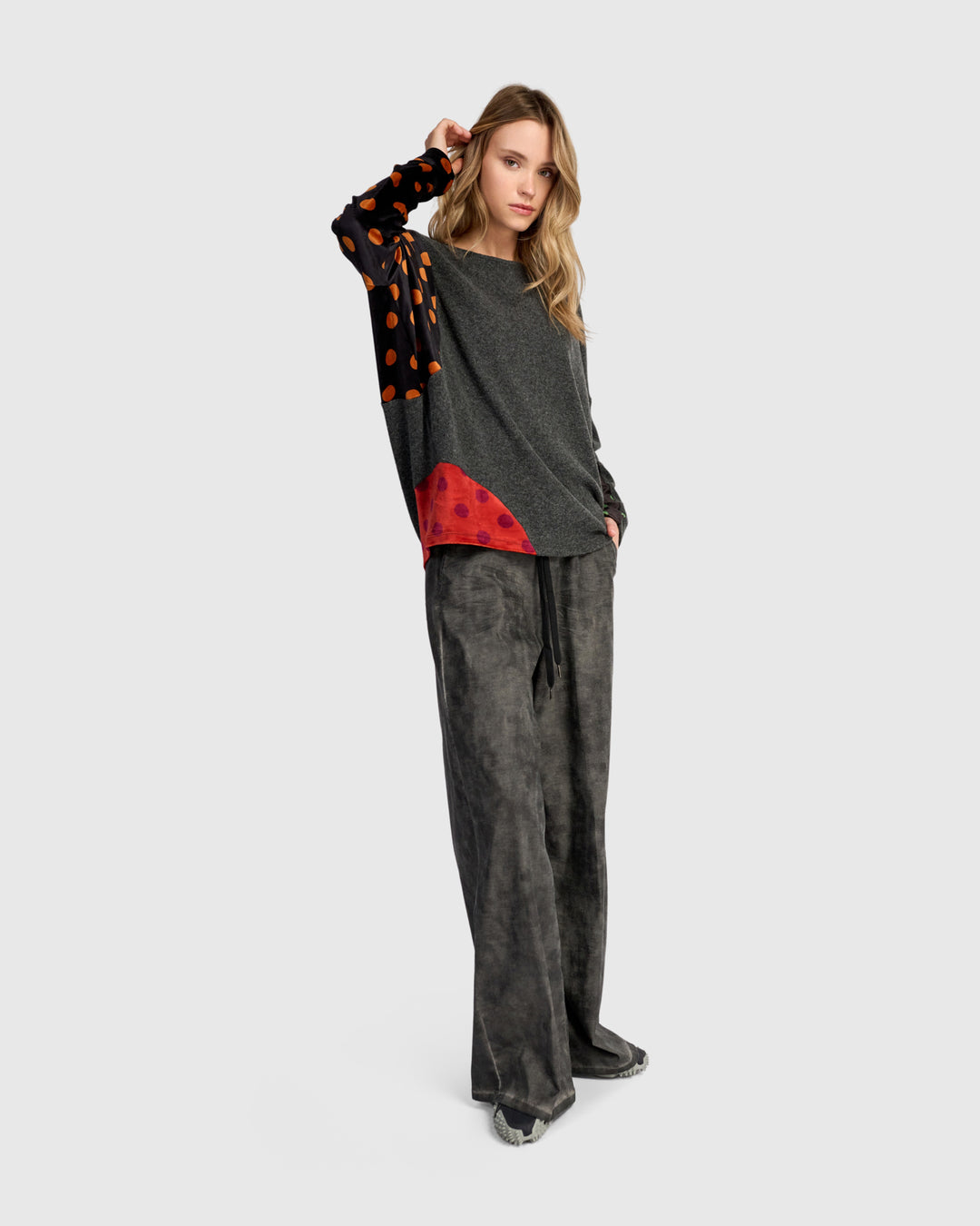 Dot Patch Top Mix