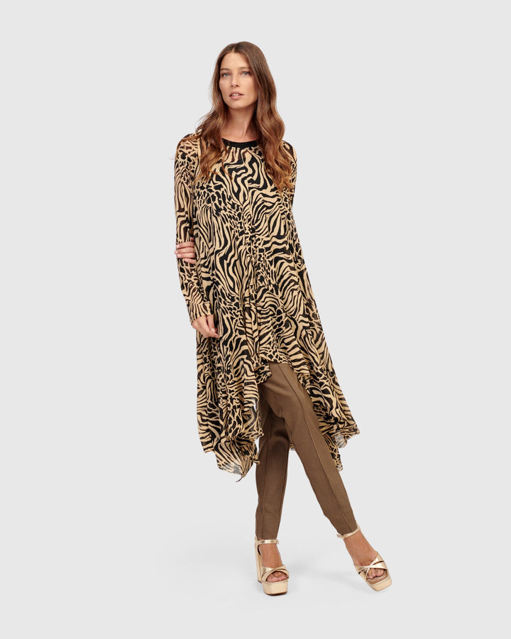 Casino Tunic Top, Zebra