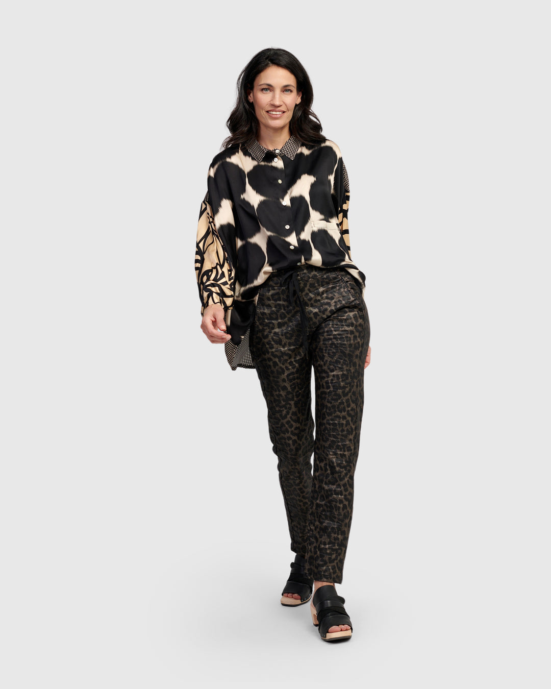 Drawstring Pants Leopard